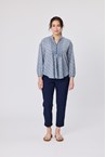 SONNET ZIP BLOUSE - blue porto